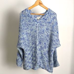 NWT Style & Co dolman sleeve blue dolman sleeve sweater L